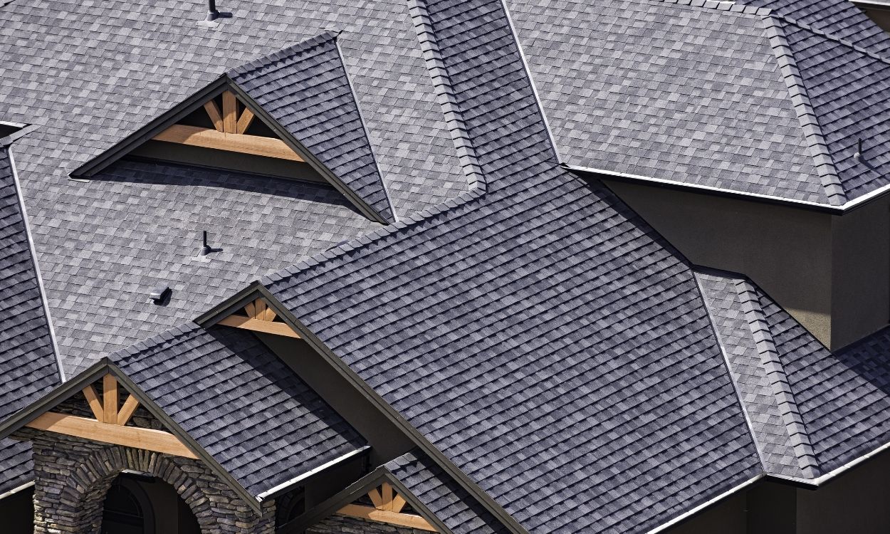 Residential asphalt shingle roof on a New Jersey home