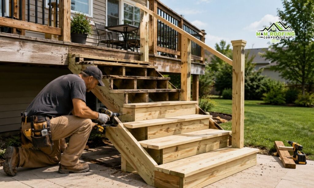 How to Replace Deck Stairs: Signs, Cost & Step-by-Step Guide